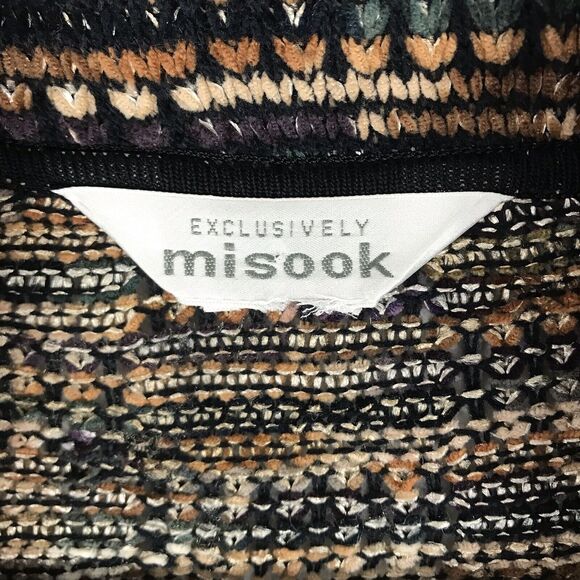 Exclusively Misook Women Cardigan Sweater Small Acrylic Pockets 3 Button Closure - Picture 2 of 8